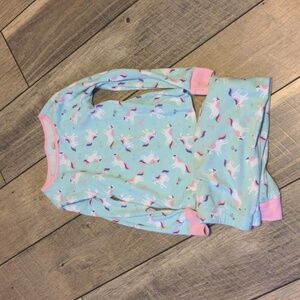Wonder Nation Girls Blue Pink Unicorn Pajama Set Size 5
